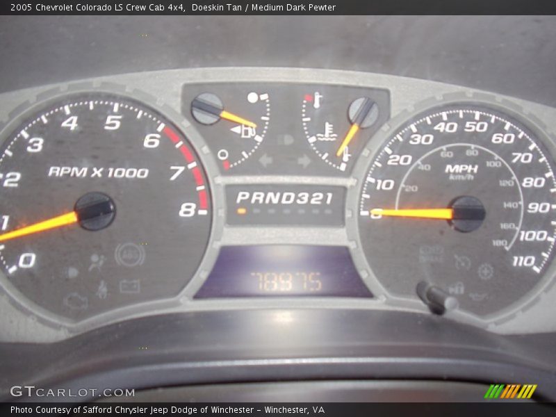 Doeskin Tan / Medium Dark Pewter 2005 Chevrolet Colorado LS Crew Cab 4x4