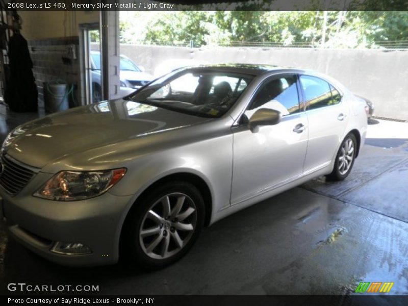 Mercury Silver Metallic / Light Gray 2008 Lexus LS 460