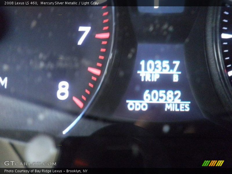 Mercury Silver Metallic / Light Gray 2008 Lexus LS 460