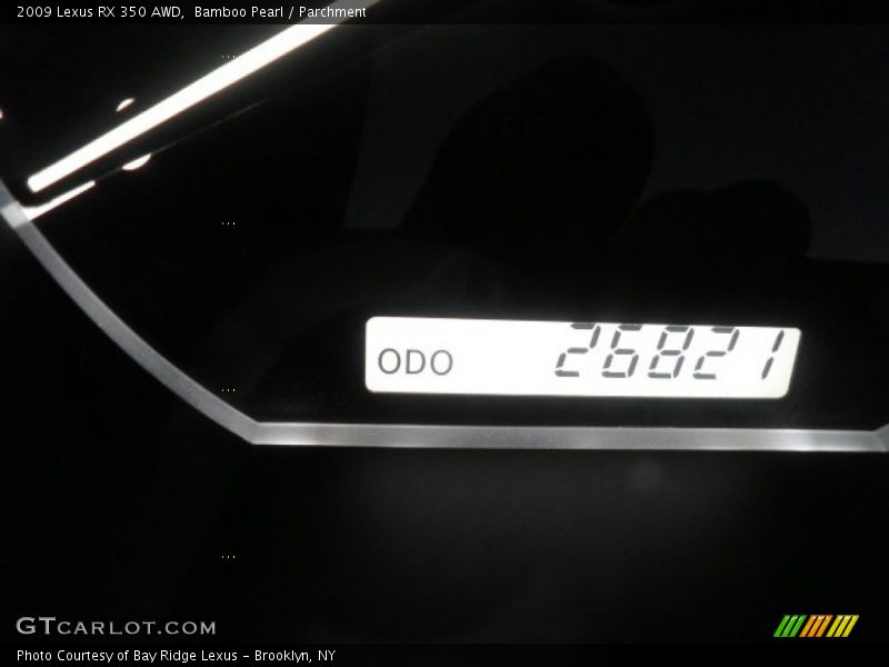 Bamboo Pearl / Parchment 2009 Lexus RX 350 AWD