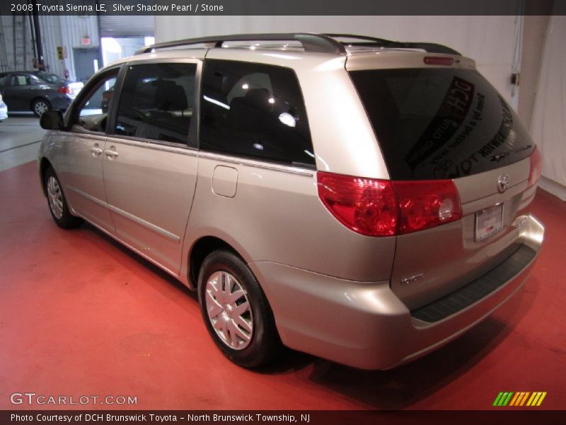 Silver Shadow Pearl / Stone 2008 Toyota Sienna LE