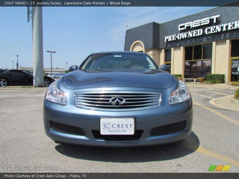 Lakeshore Slate Metallic / Wheat Beige 2007 Infiniti G 35 Journey Sedan