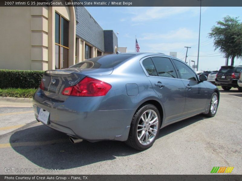 Lakeshore Slate Metallic / Wheat Beige 2007 Infiniti G 35 Journey Sedan