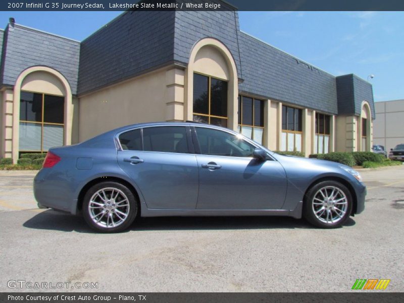 Lakeshore Slate Metallic / Wheat Beige 2007 Infiniti G 35 Journey Sedan