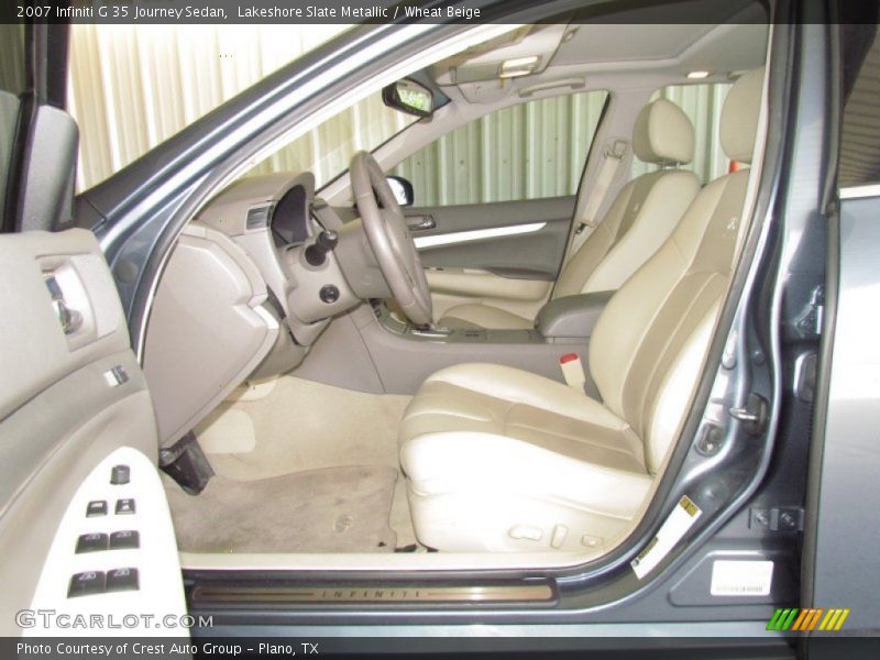 Lakeshore Slate Metallic / Wheat Beige 2007 Infiniti G 35 Journey Sedan