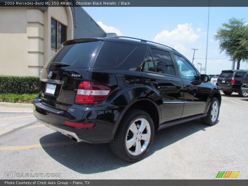 Obsidian Black Metallic / Black 2009 Mercedes-Benz ML 350 4Matic