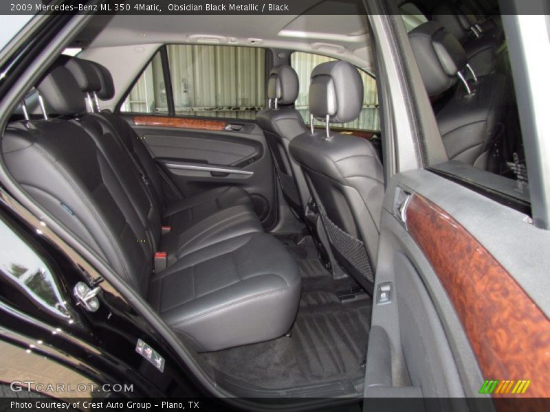 Obsidian Black Metallic / Black 2009 Mercedes-Benz ML 350 4Matic