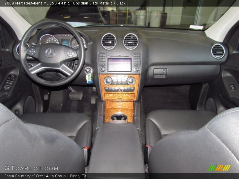 Obsidian Black Metallic / Black 2009 Mercedes-Benz ML 350 4Matic