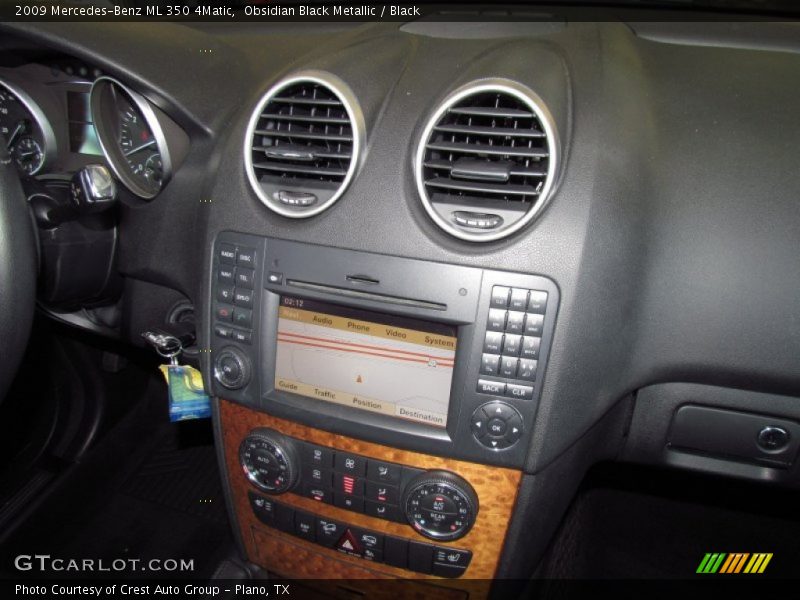 Obsidian Black Metallic / Black 2009 Mercedes-Benz ML 350 4Matic