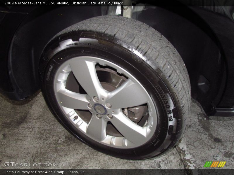 Obsidian Black Metallic / Black 2009 Mercedes-Benz ML 350 4Matic