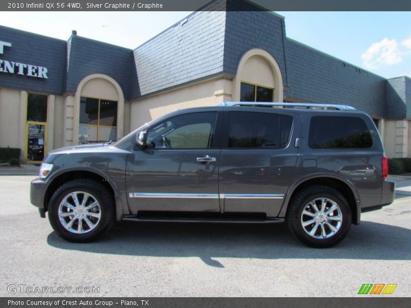 Silver Graphite / Graphite 2010 Infiniti QX 56 4WD
