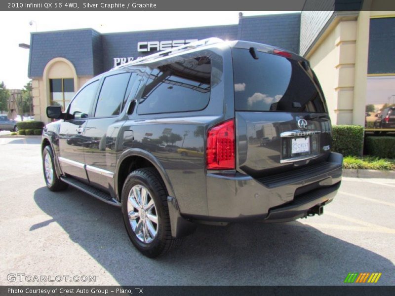 Silver Graphite / Graphite 2010 Infiniti QX 56 4WD