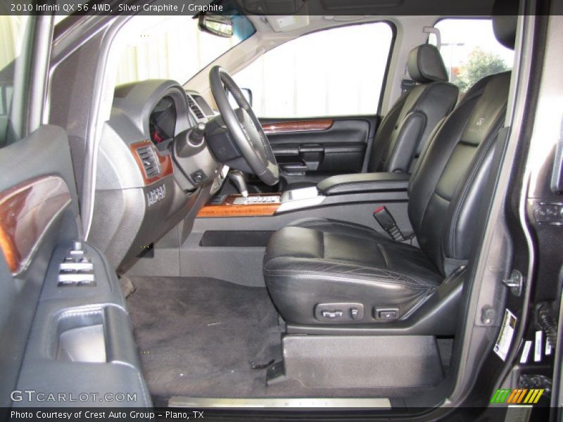 Silver Graphite / Graphite 2010 Infiniti QX 56 4WD