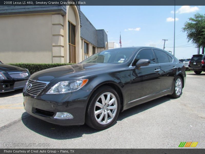 Smokey Granite Gray Mica / Black 2008 Lexus LS 460