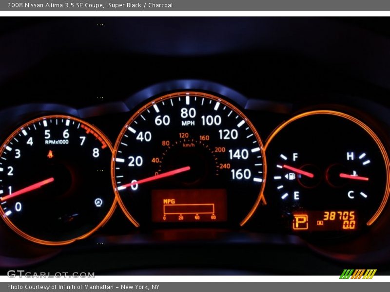 Super Black / Charcoal 2008 Nissan Altima 3.5 SE Coupe