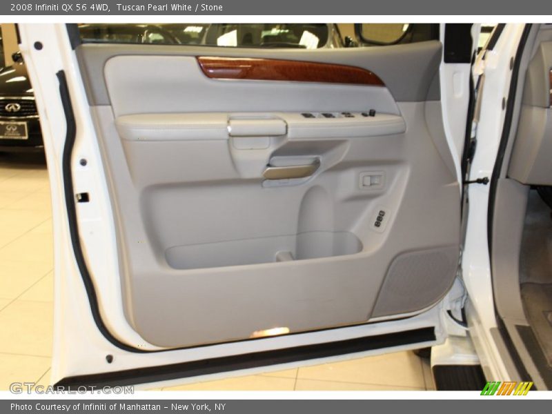 Tuscan Pearl White / Stone 2008 Infiniti QX 56 4WD