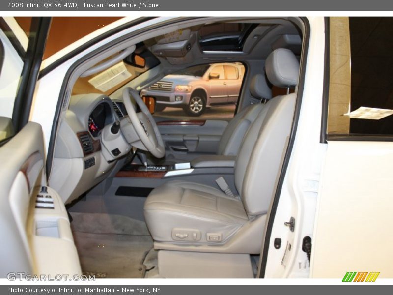 Tuscan Pearl White / Stone 2008 Infiniti QX 56 4WD
