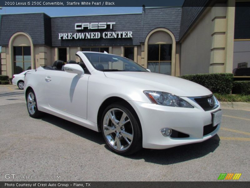 Starfire White Pearl / Black 2010 Lexus IS 250C Convertible