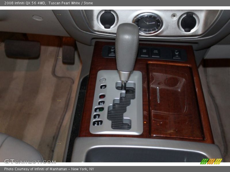 Tuscan Pearl White / Stone 2008 Infiniti QX 56 4WD
