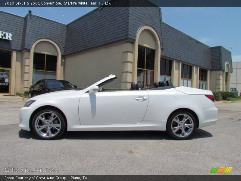 Starfire White Pearl / Black 2010 Lexus IS 250C Convertible