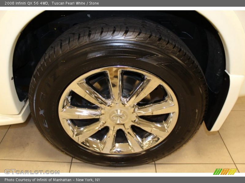 Tuscan Pearl White / Stone 2008 Infiniti QX 56 4WD