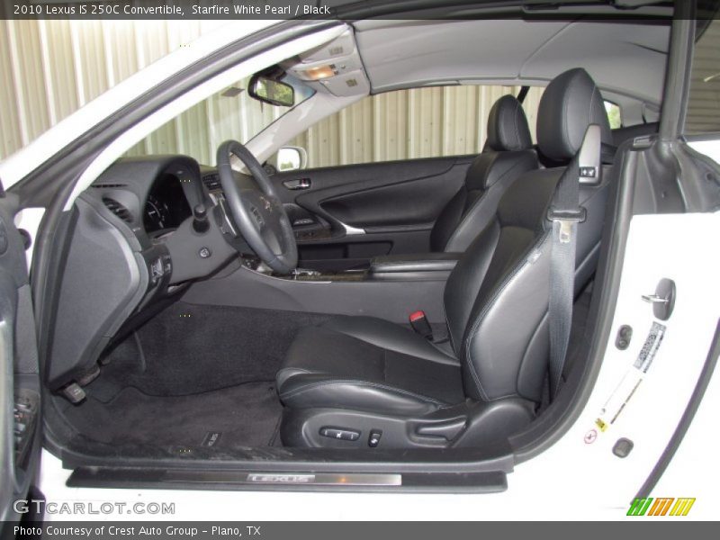  2010 IS 250C Convertible Black Interior