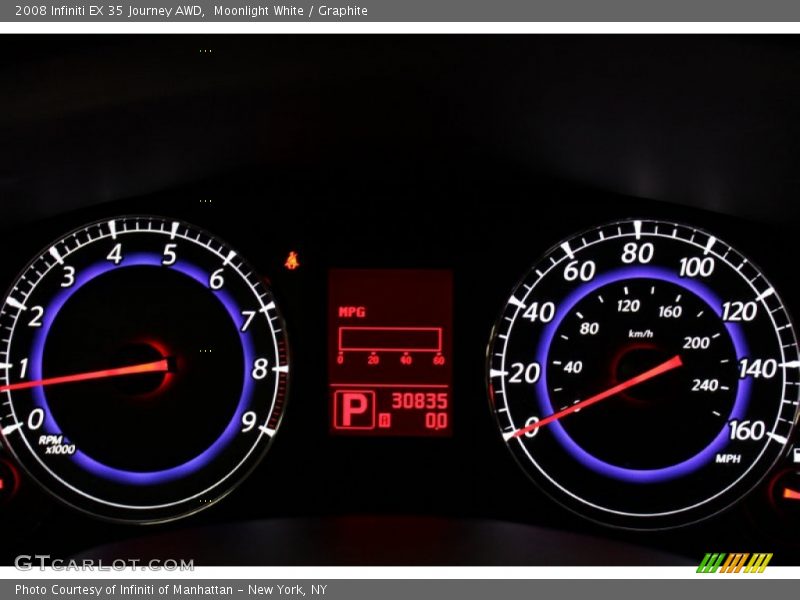 Moonlight White / Graphite 2008 Infiniti EX 35 Journey AWD