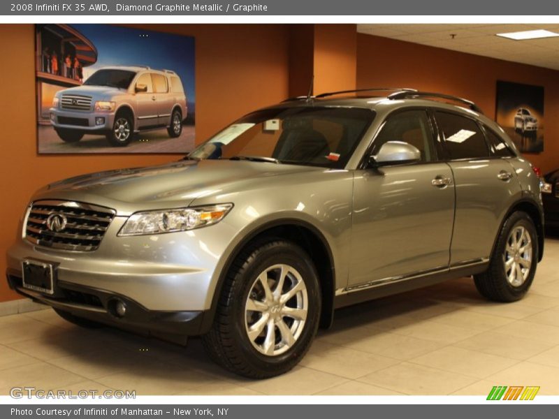 Diamond Graphite Metallic / Graphite 2008 Infiniti FX 35 AWD