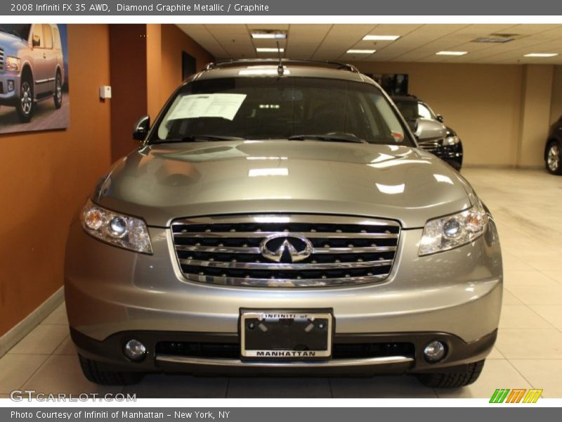 Diamond Graphite Metallic / Graphite 2008 Infiniti FX 35 AWD