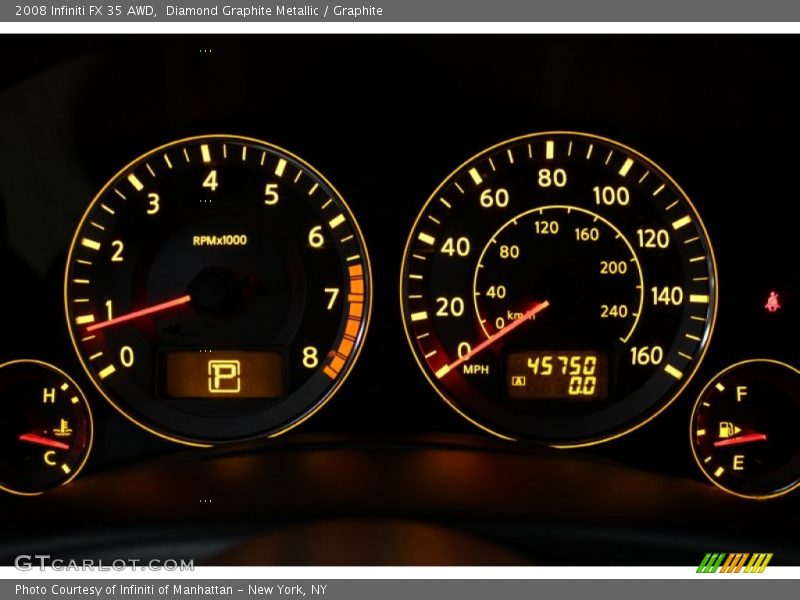 Diamond Graphite Metallic / Graphite 2008 Infiniti FX 35 AWD
