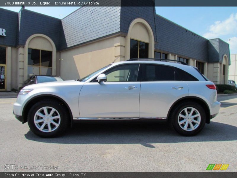 Liquid Platinum Metallic / Graphite 2008 Infiniti FX 35