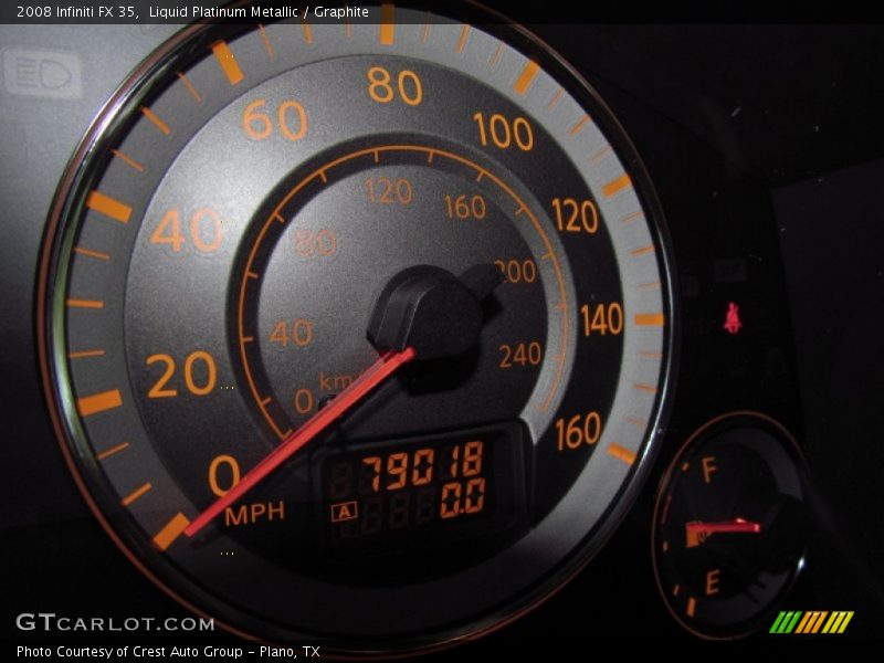 Liquid Platinum Metallic / Graphite 2008 Infiniti FX 35