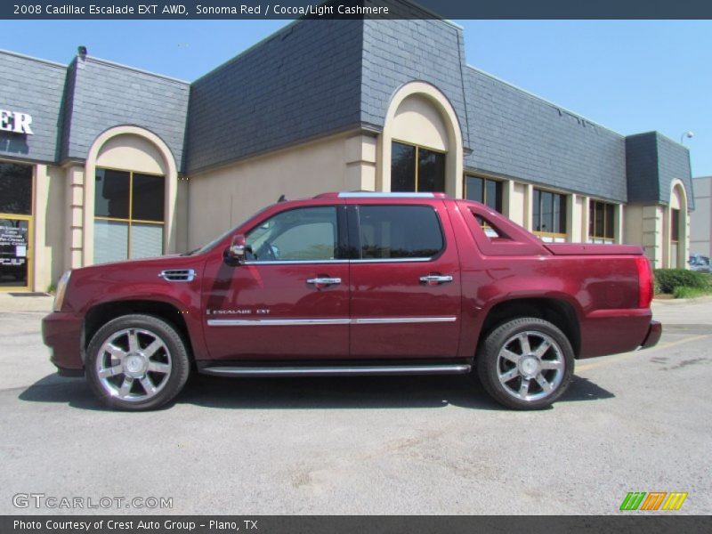Sonoma Red / Cocoa/Light Cashmere 2008 Cadillac Escalade EXT AWD