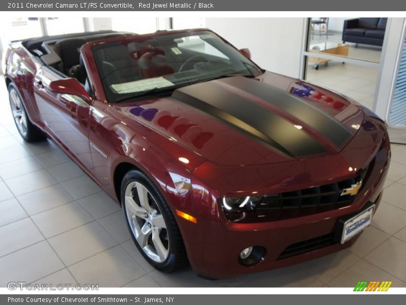 Red Jewel Metallic / Black 2011 Chevrolet Camaro LT/RS Convertible