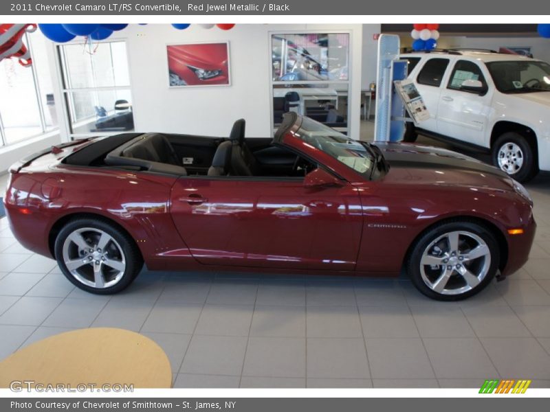 Red Jewel Metallic / Black 2011 Chevrolet Camaro LT/RS Convertible