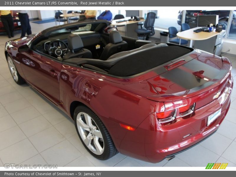 Red Jewel Metallic / Black 2011 Chevrolet Camaro LT/RS Convertible