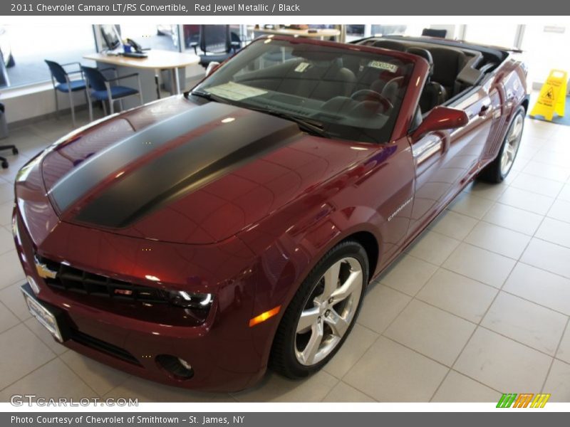Red Jewel Metallic / Black 2011 Chevrolet Camaro LT/RS Convertible