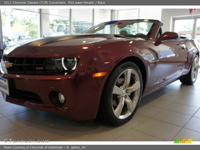 Red Jewel Metallic / Black 2011 Chevrolet Camaro LT/RS Convertible