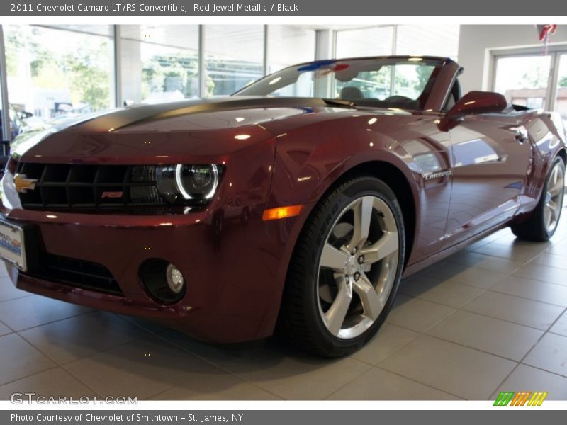 Red Jewel Metallic / Black 2011 Chevrolet Camaro LT/RS Convertible
