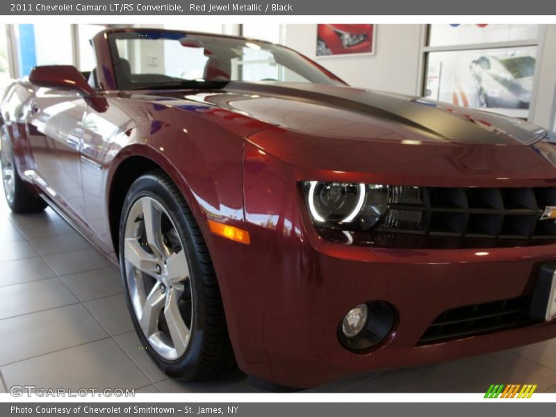 Red Jewel Metallic / Black 2011 Chevrolet Camaro LT/RS Convertible