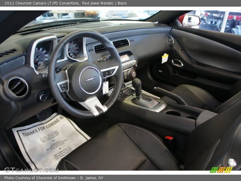  2011 Camaro LT/RS Convertible Black Interior
