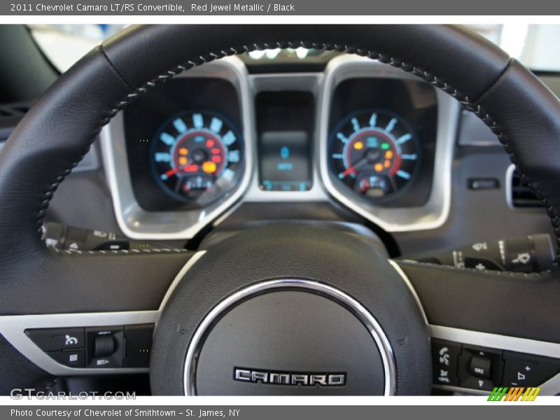 Red Jewel Metallic / Black 2011 Chevrolet Camaro LT/RS Convertible