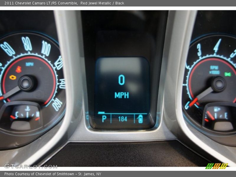 Red Jewel Metallic / Black 2011 Chevrolet Camaro LT/RS Convertible