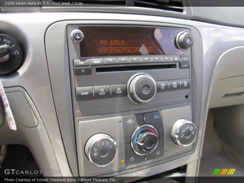 Red Jewel / Gray 2008 Saturn Aura XE 3.5