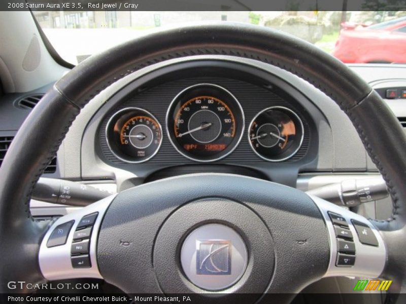 Red Jewel / Gray 2008 Saturn Aura XE 3.5