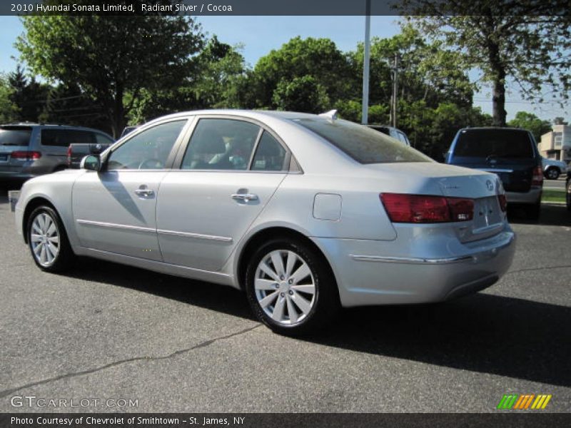 Radiant Silver / Cocoa 2010 Hyundai Sonata Limited