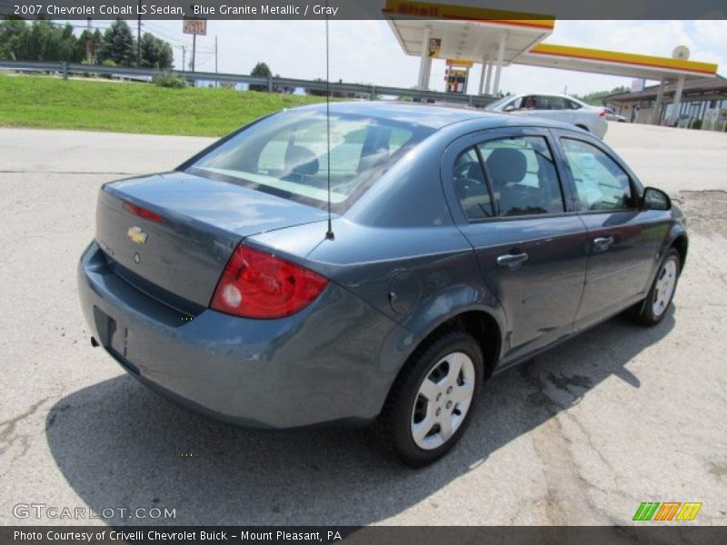 Blue Granite Metallic / Gray 2007 Chevrolet Cobalt LS Sedan