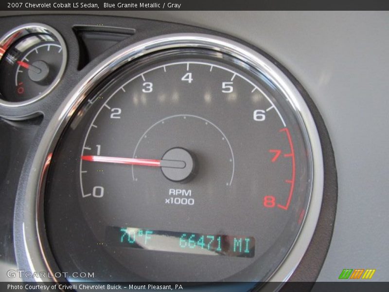 Blue Granite Metallic / Gray 2007 Chevrolet Cobalt LS Sedan