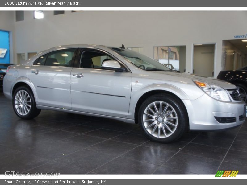 Silver Pearl / Black 2008 Saturn Aura XR