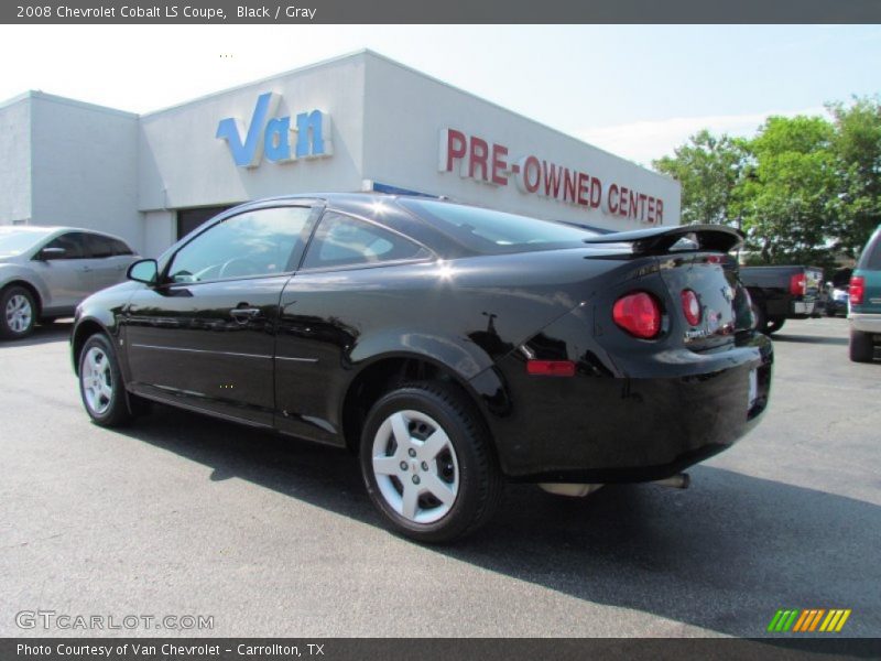 Black / Gray 2008 Chevrolet Cobalt LS Coupe